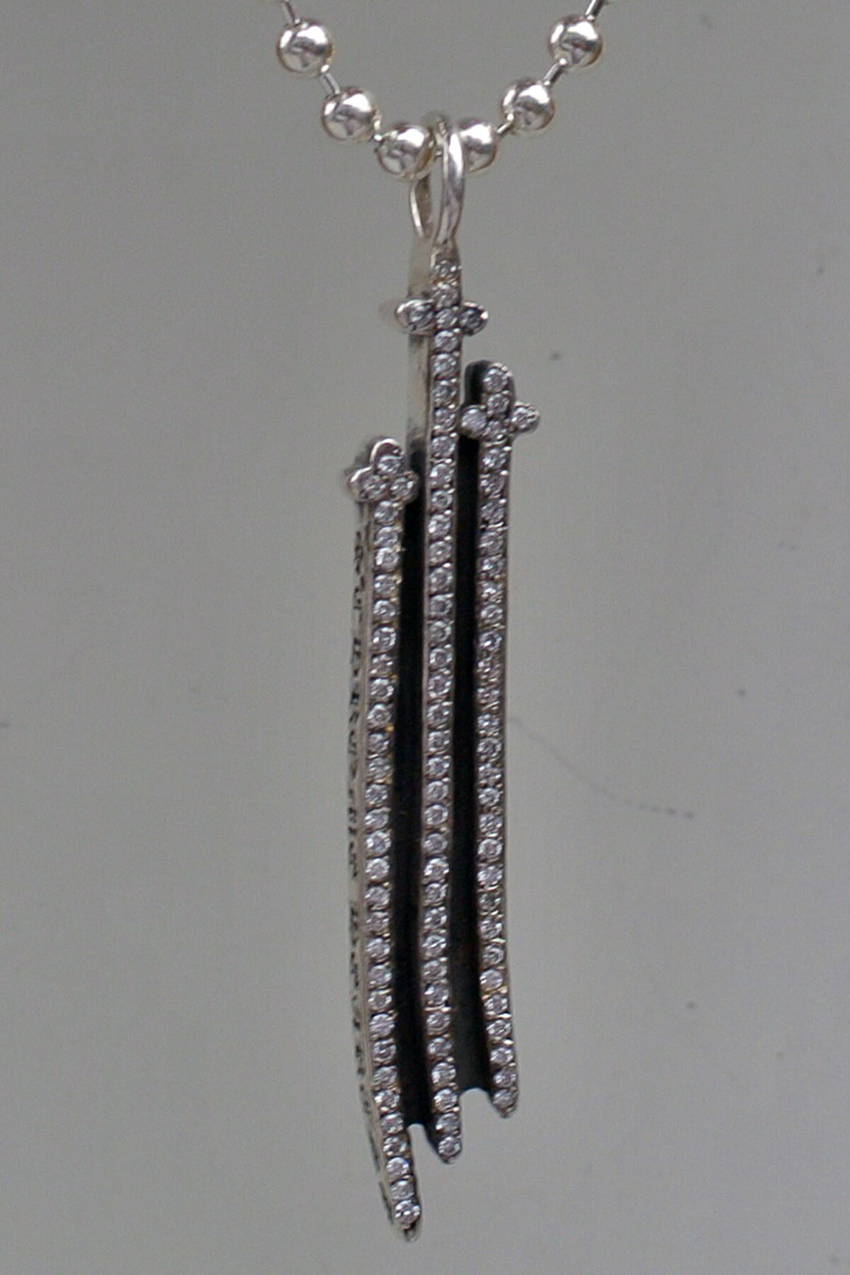 CHROME HEARTS RS3 CROSS CHARM WITH PAVE DIAMOND クロムハーツ RS 3 