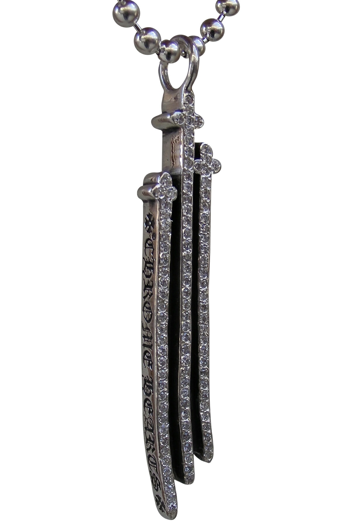 楽天市場】CHROME HEARTS BABY FAT CH CROSS CHARM PAVE SAPPHIRE