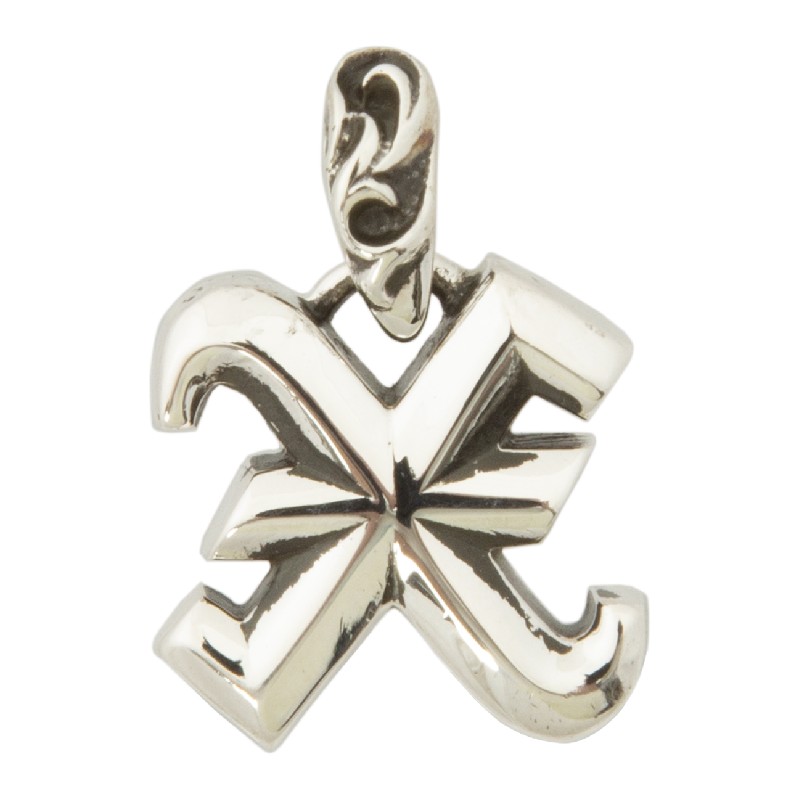 CHROME HEARTS ALPHABET PENDANT- LETTER X クロムハーツ　レターチャーム【中古」｜SKYTREK