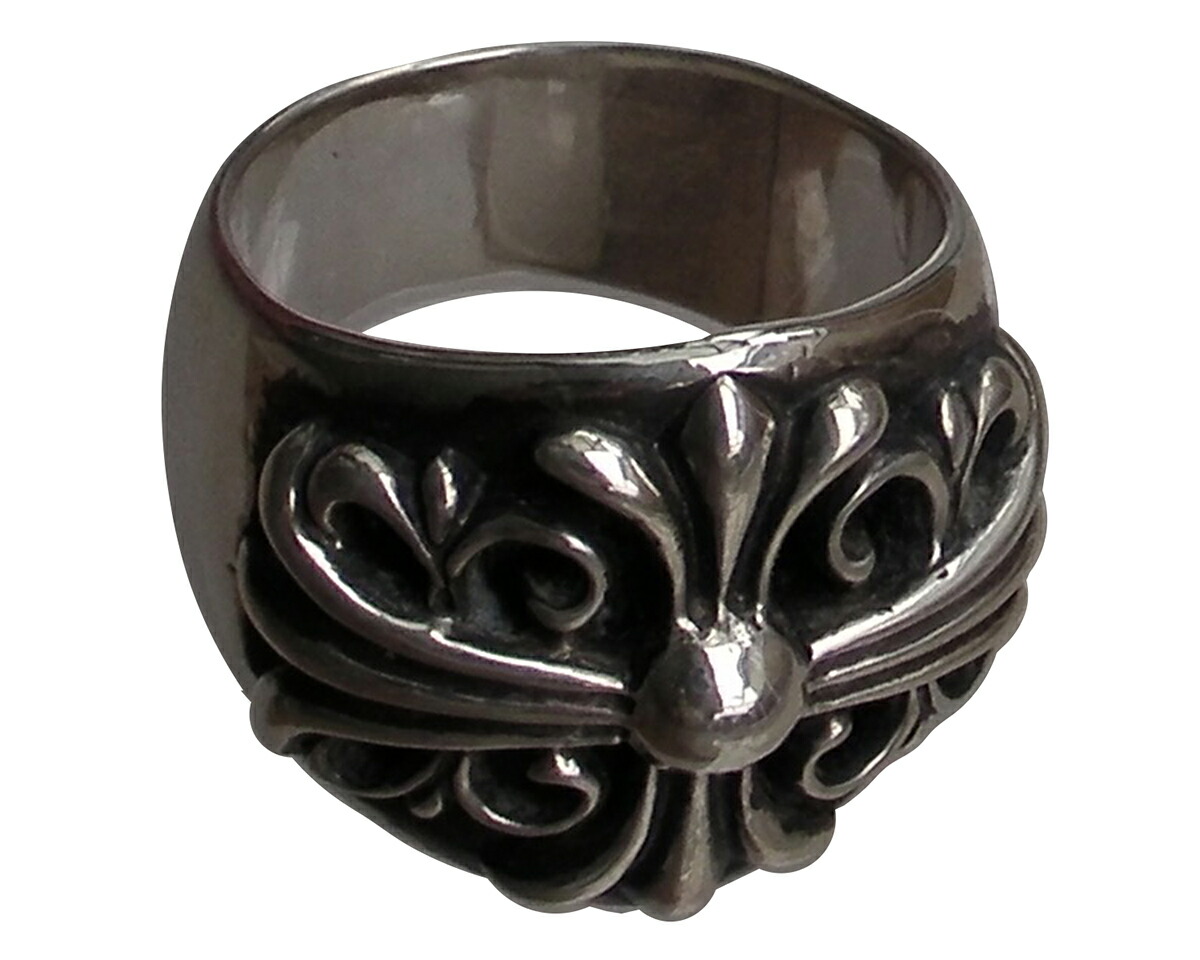 楽天市場】CHROME HEARTS DOUBLE FLORAL CROSS RING PAVE