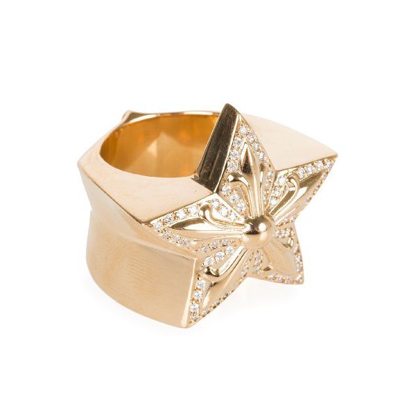 chrome hearts gold ring