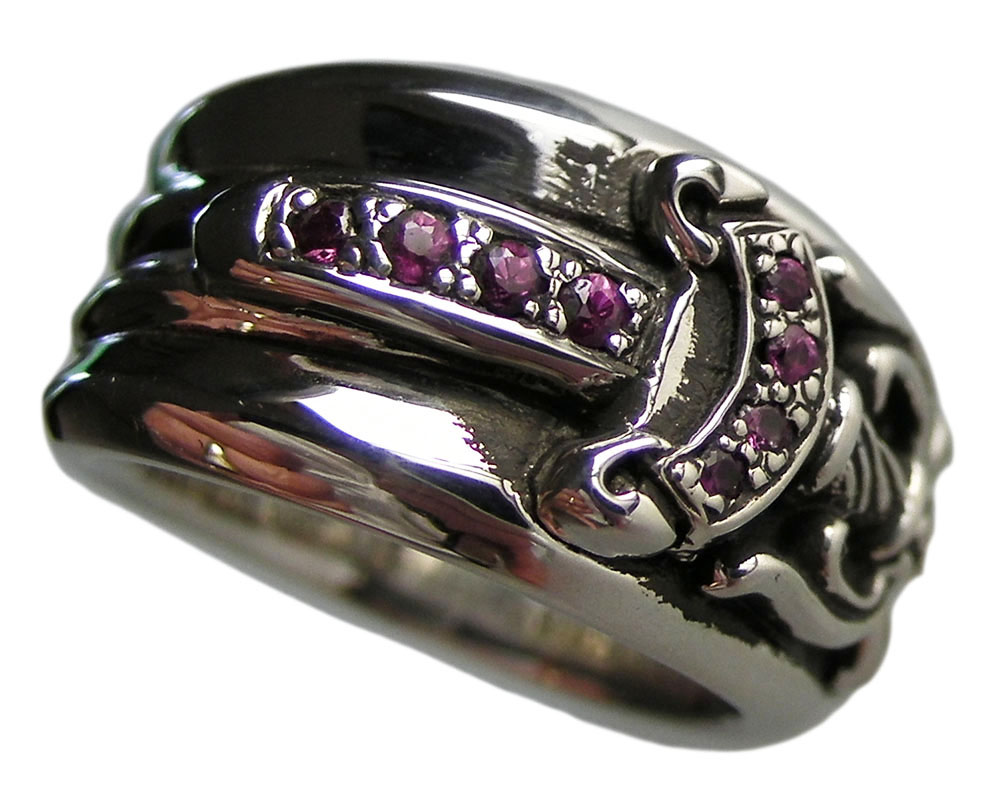 【楽天市場】CHROME HEARTS DAGGER RING RUBY クロムハーツ ダガーリング ルビー 18号【中古】：SKYTREK