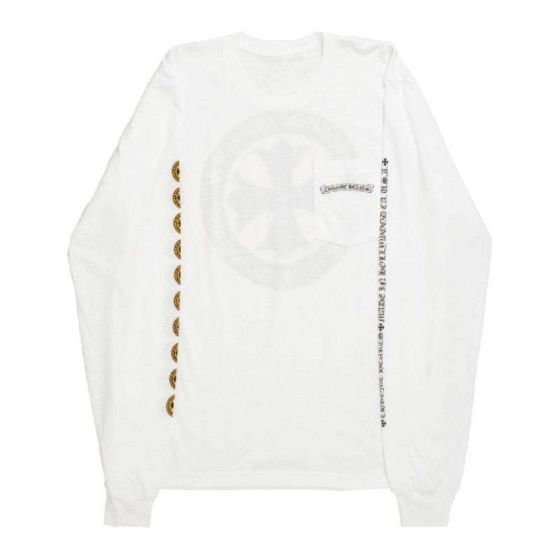 57%OFF!】 CHROME HEARTS LONG SLEEVE T-SHIRT SCROLL LABEL HOLLYWOOD