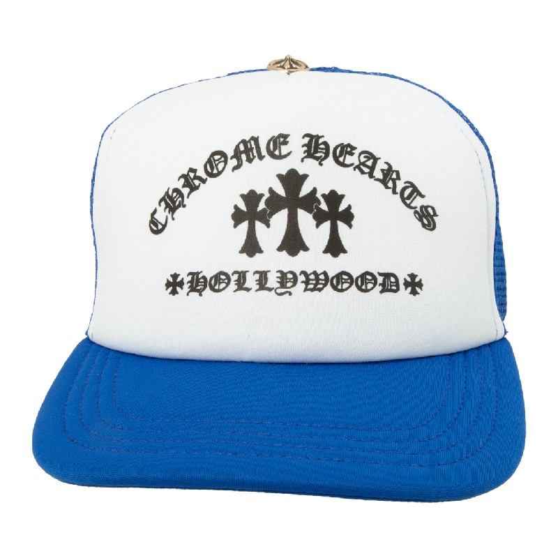 2021秋冬新作】 CHROME HEARTS TRUCKER CAP BLUE WHITE クロムハーツ