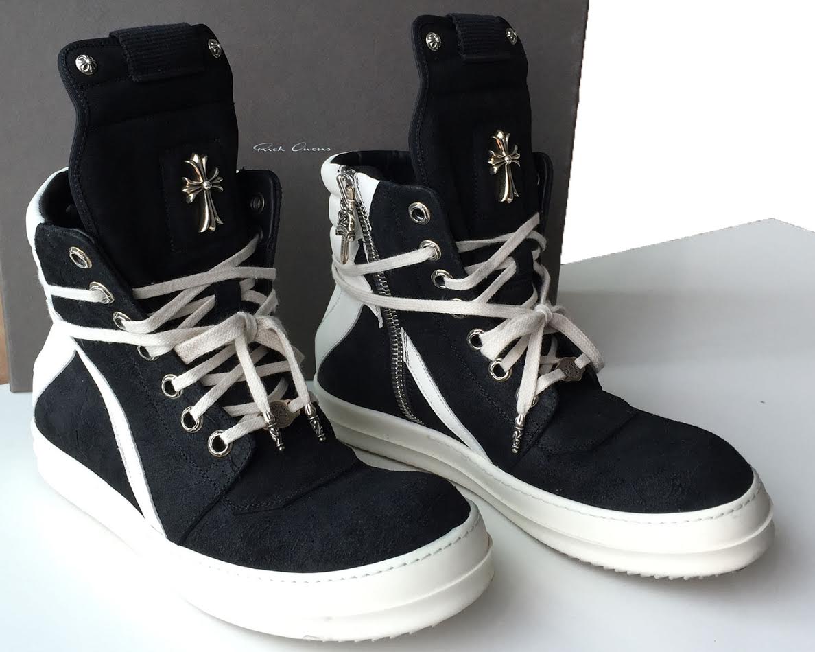 Converse x chrome hearts. Rick Owens x Chrome Hearts. Rick Owens Ramones x Chrome Hearts. Rick Owens Geobasket Chrome Hearts. Geobasket Chrome Hearts.