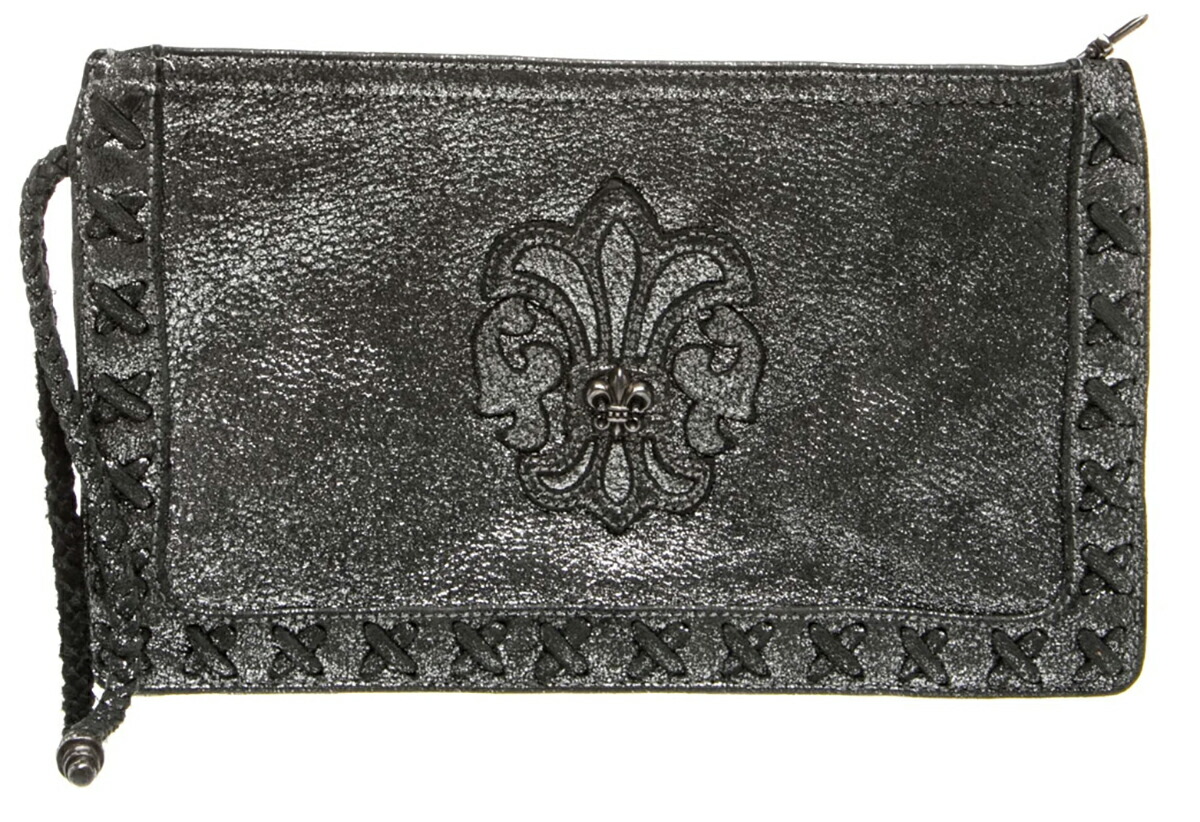 CHROME HEARTS FLAT BAG SILVER クロムハーツ 二番目御徒面子 BS太陽フレア