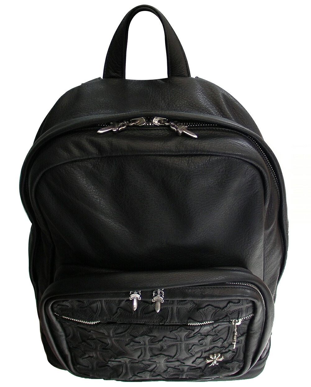【楽天市場】CHROME HEARTS BACKPACK BLACK LEATHER クロムハーツ ブラックレザー バックパック セメタリー
