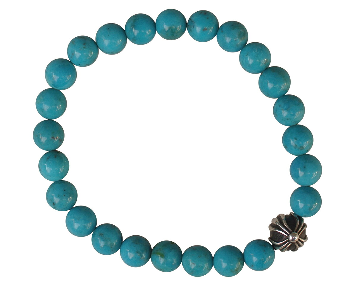 楽天市場】CHROME HEARTS 4MM TURQUOISE BEADS RING W/CROSS BALL
