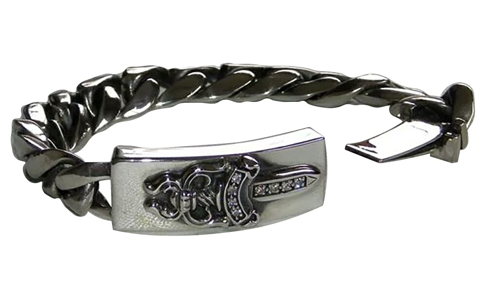楽天市場】CHROME HEARTS DAGGER ID FANCY LINK BRACELET L13 クロム