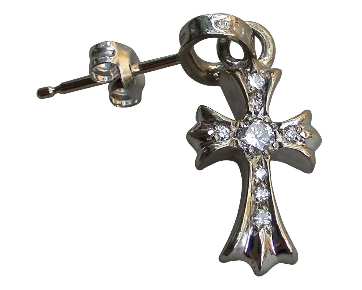 楽天市場】CHROME HEARTS BABY FAT PAVE DOUBLE DIAMOND EARRING