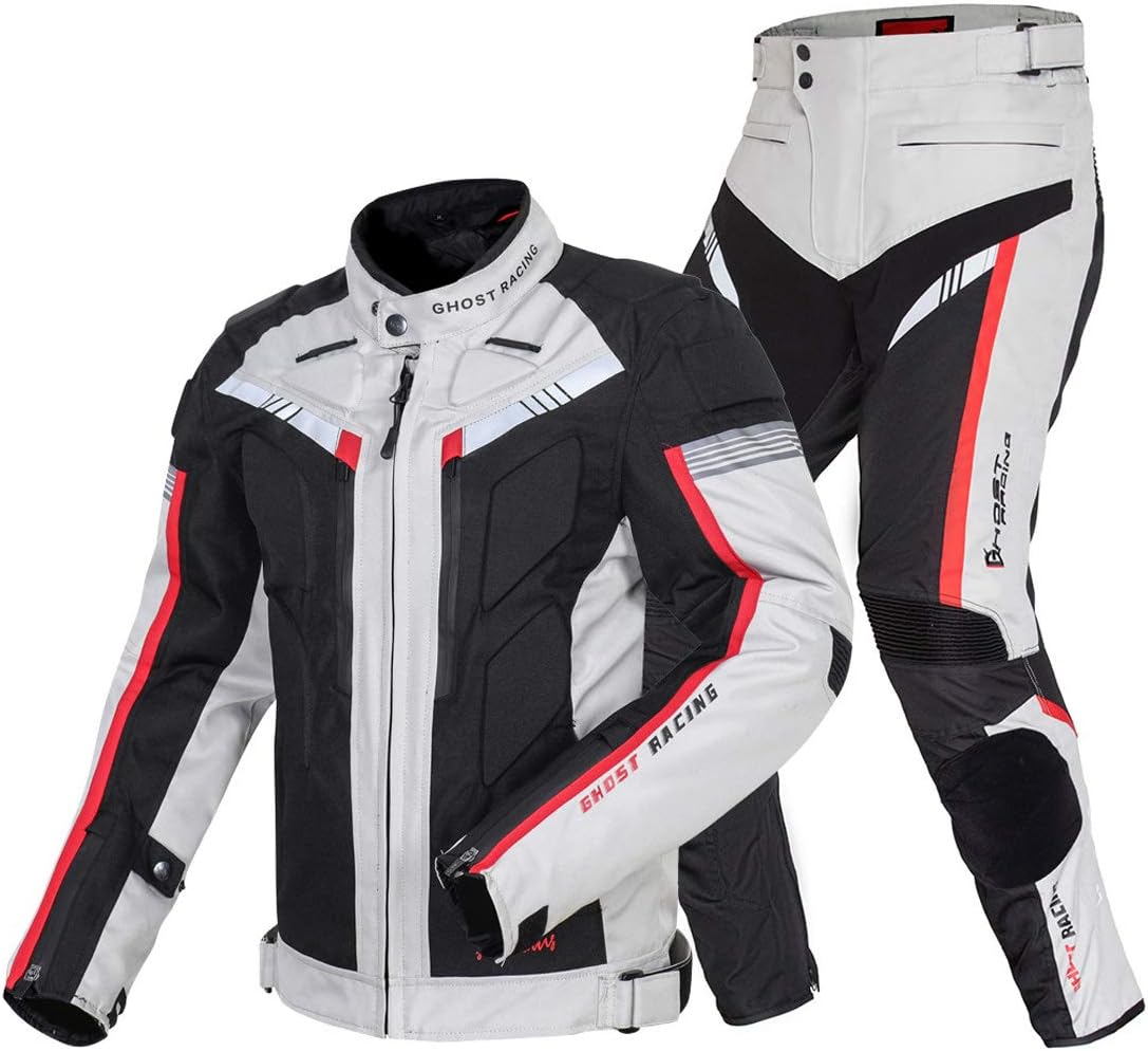 バイク用 メンズジャケット パンツ上下セット ライナー付き バイク用ジャケット 冬用 メッシュジャケット 防寒インナー付き プロテクター付き オールシーズン 防風防寒｜スカイウィングス shop 店