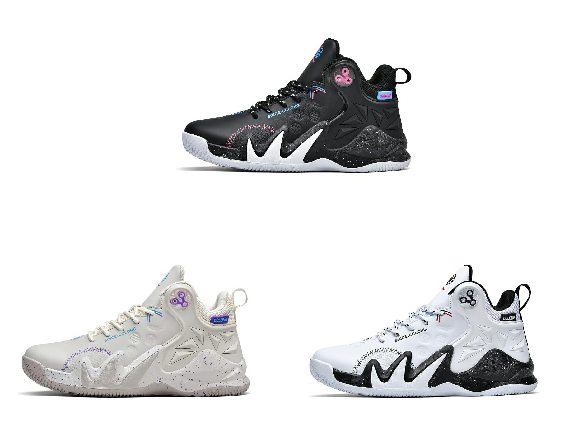 Basketball shoes men's bash junior high cut basketball shoes thick bottom sports shoes lightweight sports athletic shoes breathable