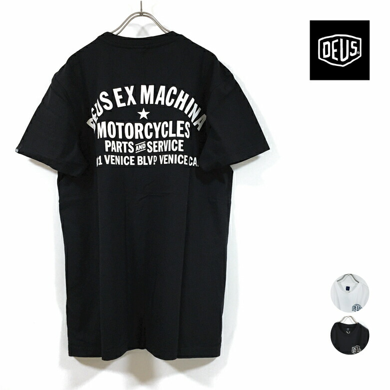 楽天市場 Deus Ex Machina デウス エクス マキナ Venice Address Tシャツ 半袖 メンズ 送料無料 ストリート系 ブランド モーターサイクル サーフィン スケートボード スケート スケボー スケーター 白 ホワイト 黒 ブラック M L Xl 2xl Slab
