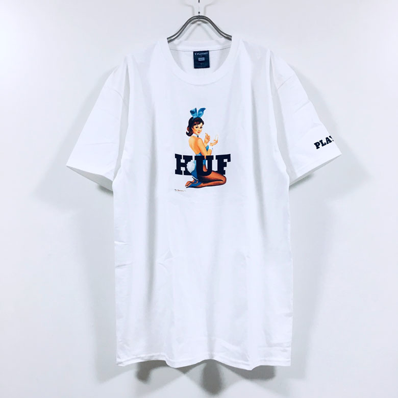 楽天市場 Huf ハフ Playboy プレイボーイ コラボ Bunny Logo 半袖 Tシャツ メンズ 送料無料 Hufworldwide ストリート系 ファッション ブランド カジュアル スケーター スケート スケートボード 白 ホワイト M L Xl Slab