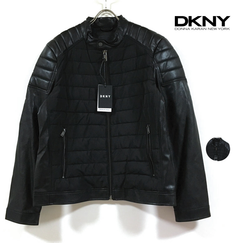 オリジナル ライダースジャケット 本革 DKNY - ライダースジャケット