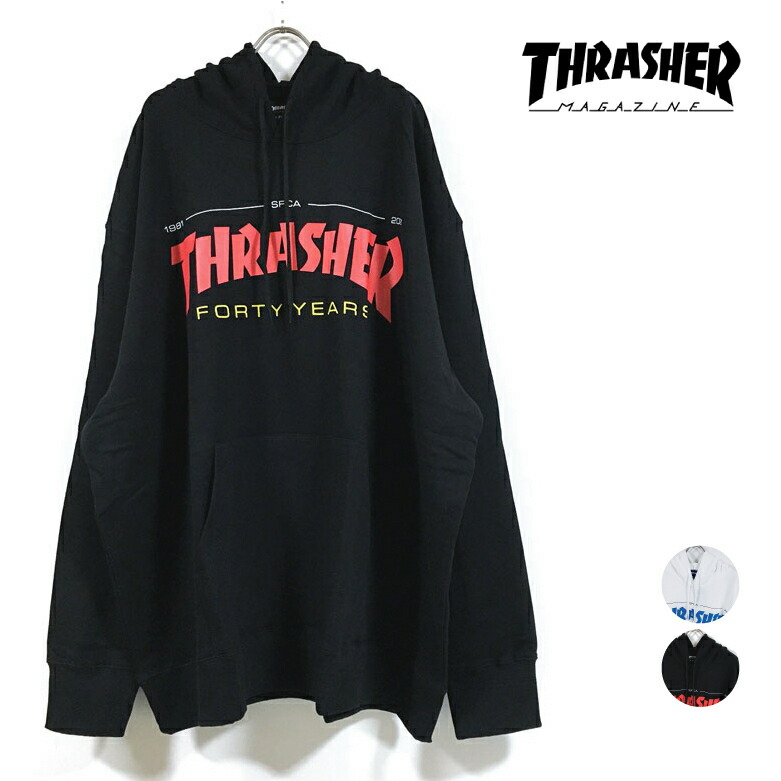キング号数 Thrasher スラッシャー パーカー 長袖 後ろ側頭髪 メンズ 国内規定 貨物輸送無料 特大 ビッグサイズ ロゴタイプ プリント ストリート元祖 スケーター モード 滑る敷き板 ブランド ビッグパーカー 流汗 スウェットシャツ ビッグ影法師 縄付き 壮大サイズ