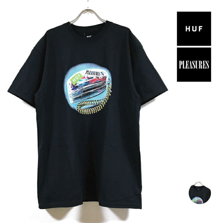 【楽天市場】【 アウトレット 】 HUF ハフ × PLEASURES プレジャーズ コラボ GANG CONTROL 半袖 Tシャツ メンズ 【  送料無料 】 hufworldwide フロント プリント クルーネック ストリート系 ファッション ブランド スケーター アパレル スケートボード  ...