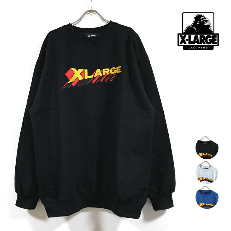 楽天市場】XLARGE エクストララージ FELT LOGO CREWNECK SWEAT