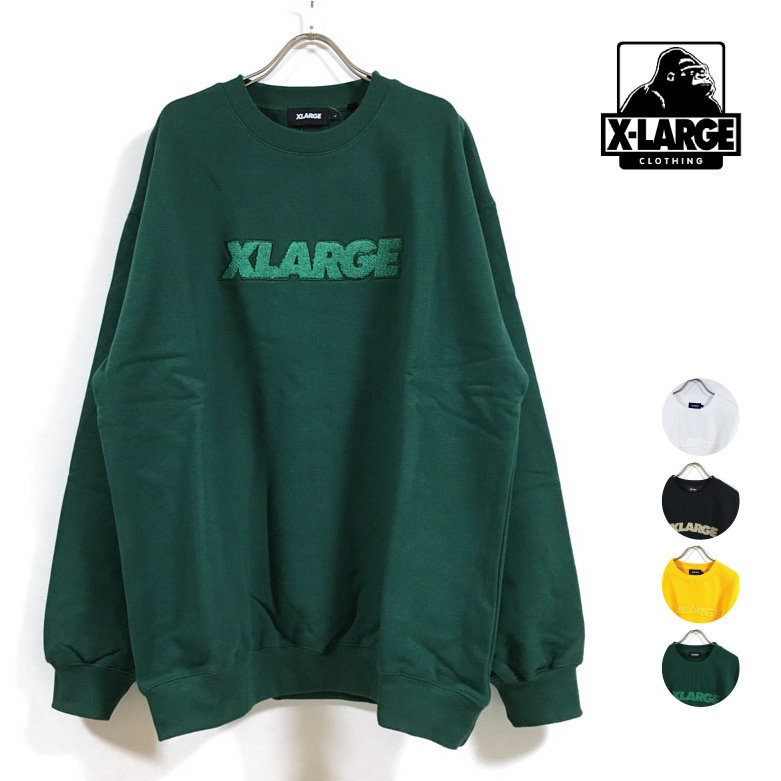 楽天市場】XLARGE エクストララージ STANDARD LOGO PATCHED CREWNECK 