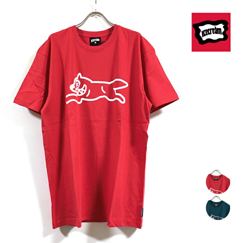 ERL ロゴプリント Tシャツ 赤 楽天市場】【 アウトレット 】 ICECREAM アイスクリーム DOG 半袖 T