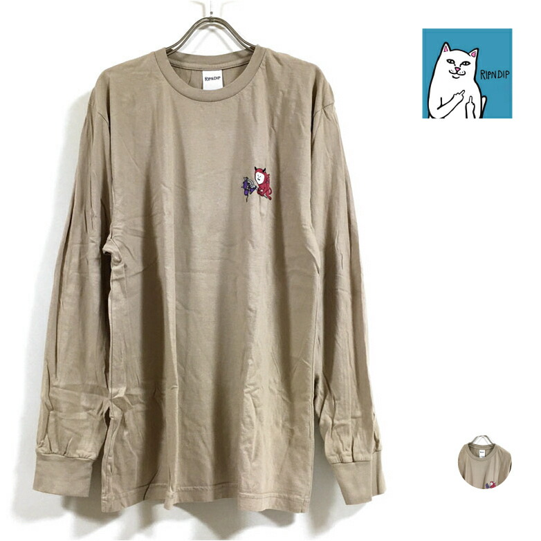 楽天市場】リップンディップ RIPNDIP TRAVIS LONG SLEEVE(グレー
