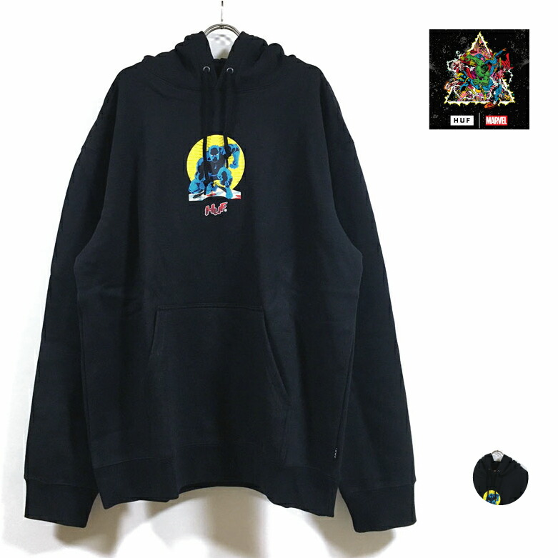 楽天市場】(ハフ) HUF X AVENGERS COSMIC ASSEMBLAGE (HOODED)(PF00654