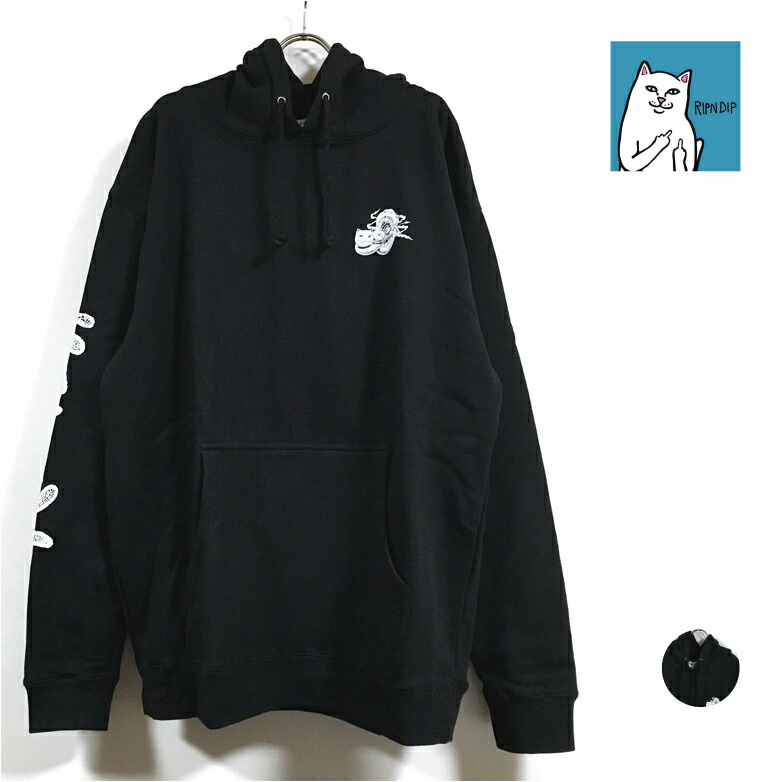Ripndip Shroom Diet Pullover Hoodie Black パーカー RIPNDIP リップンディップ【RIPNDIP】SHROOM DIET HOODIE プル