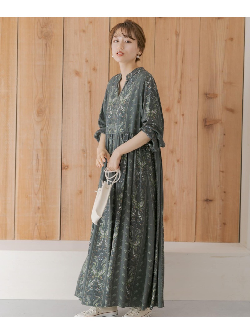 予約 Web限定 パネルペイズリーワンピース Sonny Label サニーレーベル ワンピース ワンピースその他 ブルー ブラウン 先行予約 送料無料 Rakuten Fashion Csg Com Py