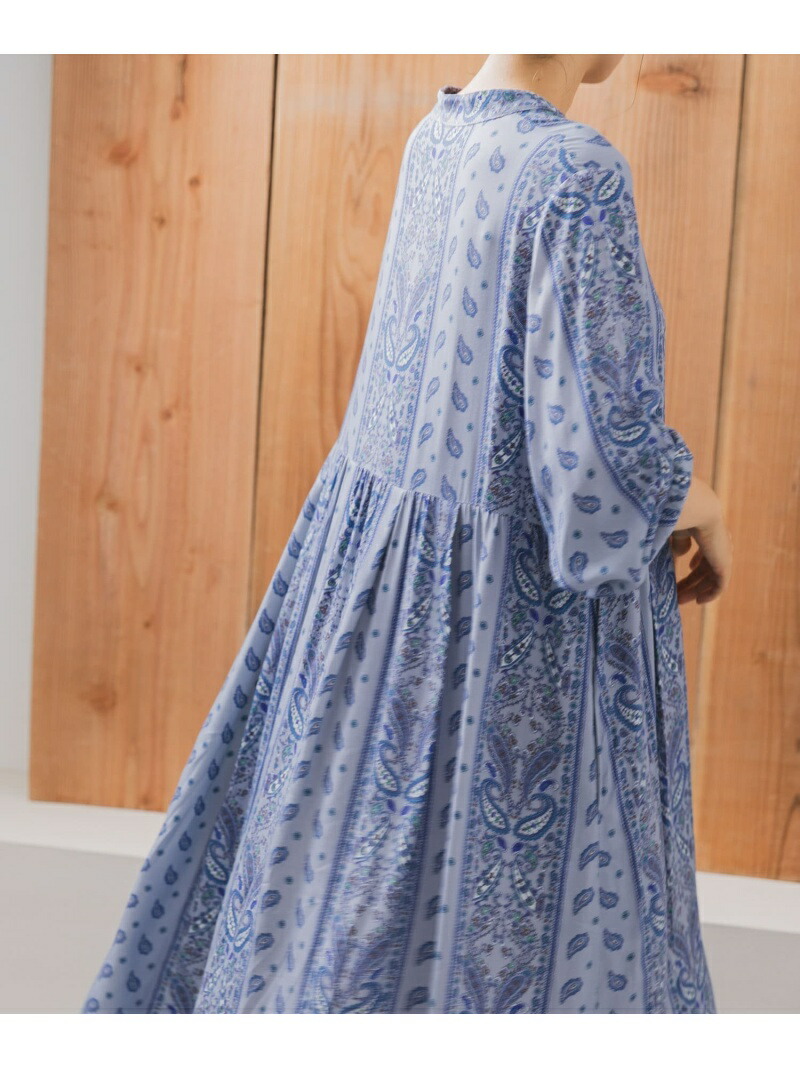 予約 Web限定 パネルペイズリーワンピース Sonny Label サニーレーベル ワンピース ワンピースその他 ブルー ブラウン 先行予約 送料無料 Rakuten Fashion Csg Com Py