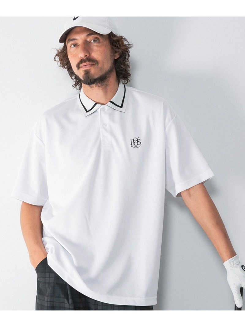 OOPS 吸水速乾ラインポロシャツ Sonny Label サニーレーベル トップス ポロシャツ ホワイト ネイビー【送料無料】[ Fashion]