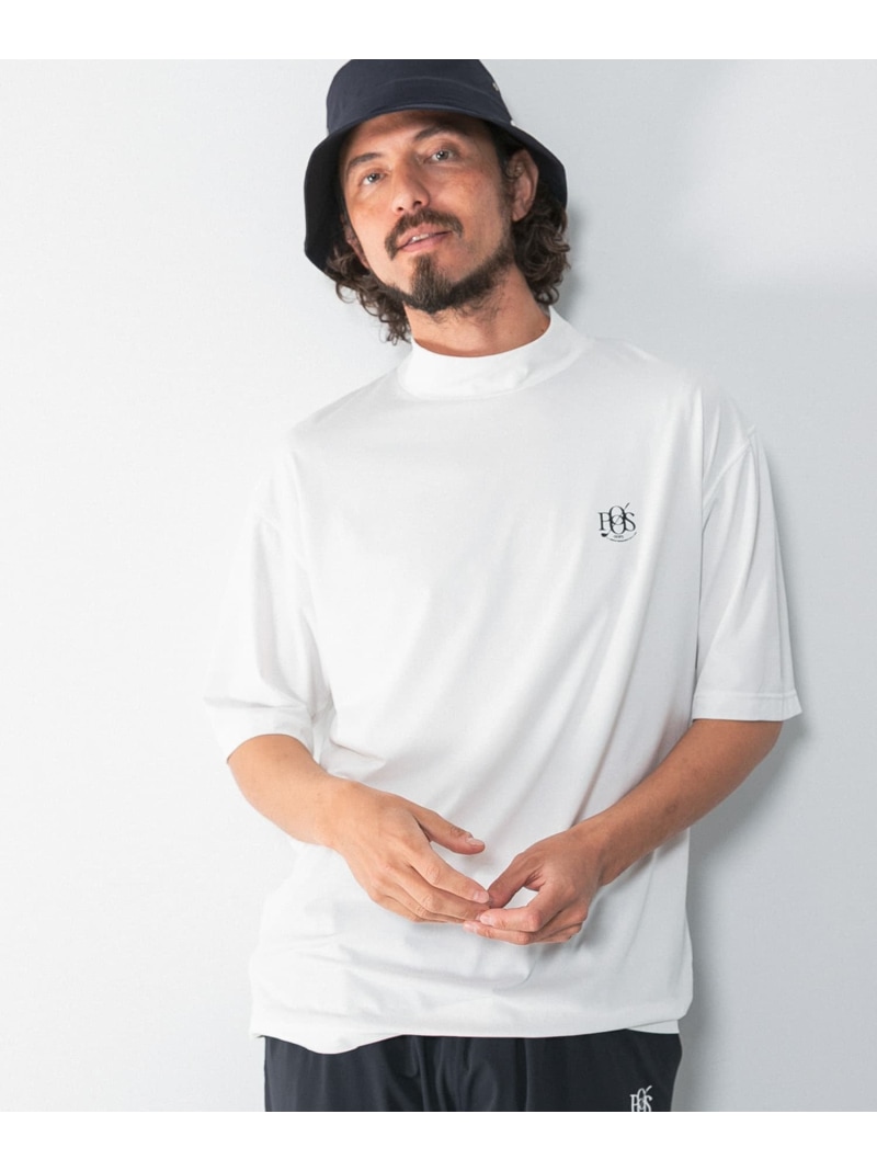 OOPS 吸水速乾モックネックTシャツ Sonny Label サニーレーベル トップス カットソー・Tシャツ ホワイト ブラック【送料無料】[ Fashion]