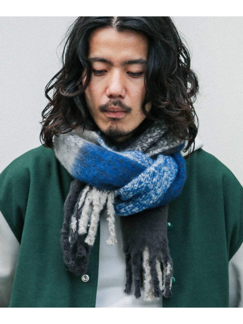 ブロックチェックブークレマフラー Sonny Label サニーレーベル