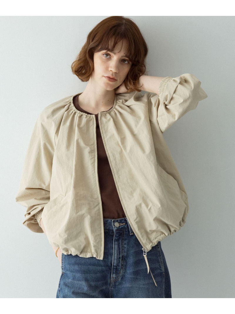 『UR TECH』バルーンショートブルゾン Sonny Label サニーレーベル ジャケット・アウター ブルゾン・ジャンパー ホワイト ブラック ベージュ【送料無料】[ Fashion]