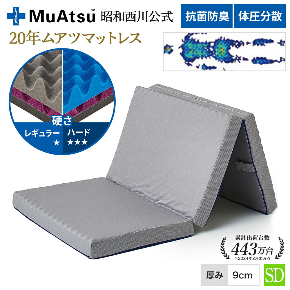 楽天市場】昭和西川 20年ムアツ マットレス シングル (ワイドシングル 