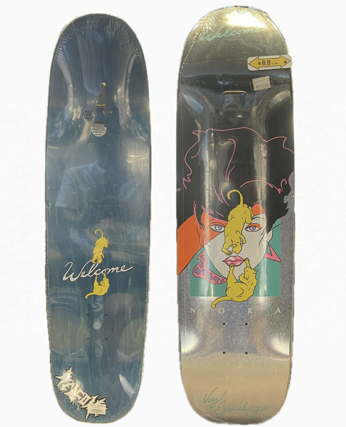 ★スケートボード　8.25インチ　WELCOME SKATEBOARDS WELCOME SKATEBOARDS DECK ウェルカム デッキ スケートボード