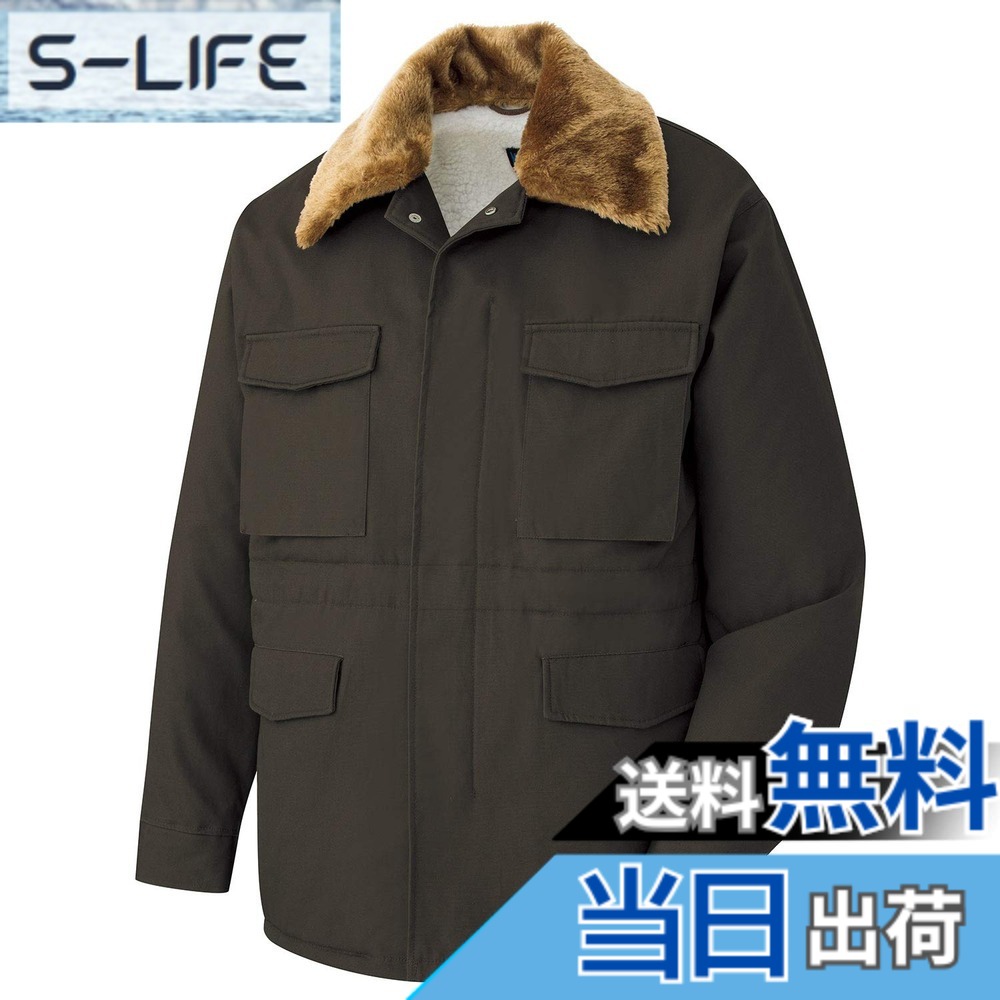 【送料無料】[ミドリ安全] 防寒服 作業着 メンズ カストロコート 綿 撥水 ボア付 M7500 上 シリーズ 色：ＯＤ、サイズ：L