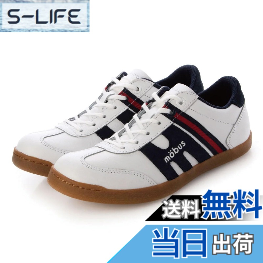 【送料無料】[モーブス] スニーカー FINSTER メンズ 色：S.WHT/NAVY、サイズ：25.5 cm 7,276円
