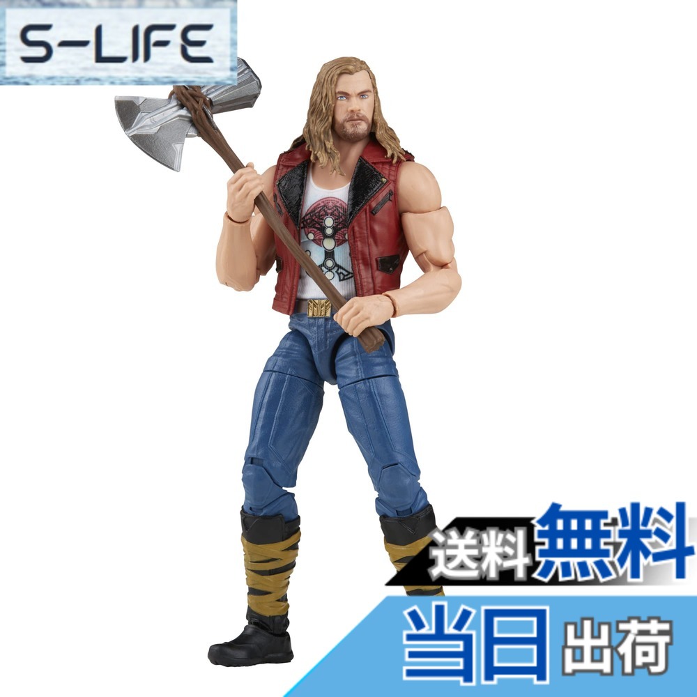【貨物輸送無料】ハズブロ(HASBRO) MARVEL マーベル レジェンド・シリーズ ソー:ラブ・アンド・サンダー ラベジャー ソーF1408 置き目品 6in(15多情多感)大きさ 動き図形 佩び物1個 ビルド・ア・フィギュア・パーツ付き添い人 色：該当なし、大きさ：該当なし