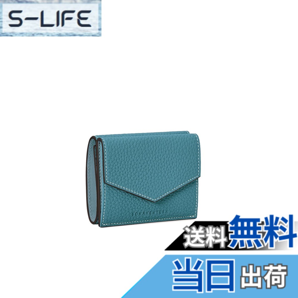 【送料無料】【BONAVENTURA】スモール ウォレット シュリンクレザー 色：シアン、サイズ：Leather Wallet - Small｜S-LIFE 42,510円