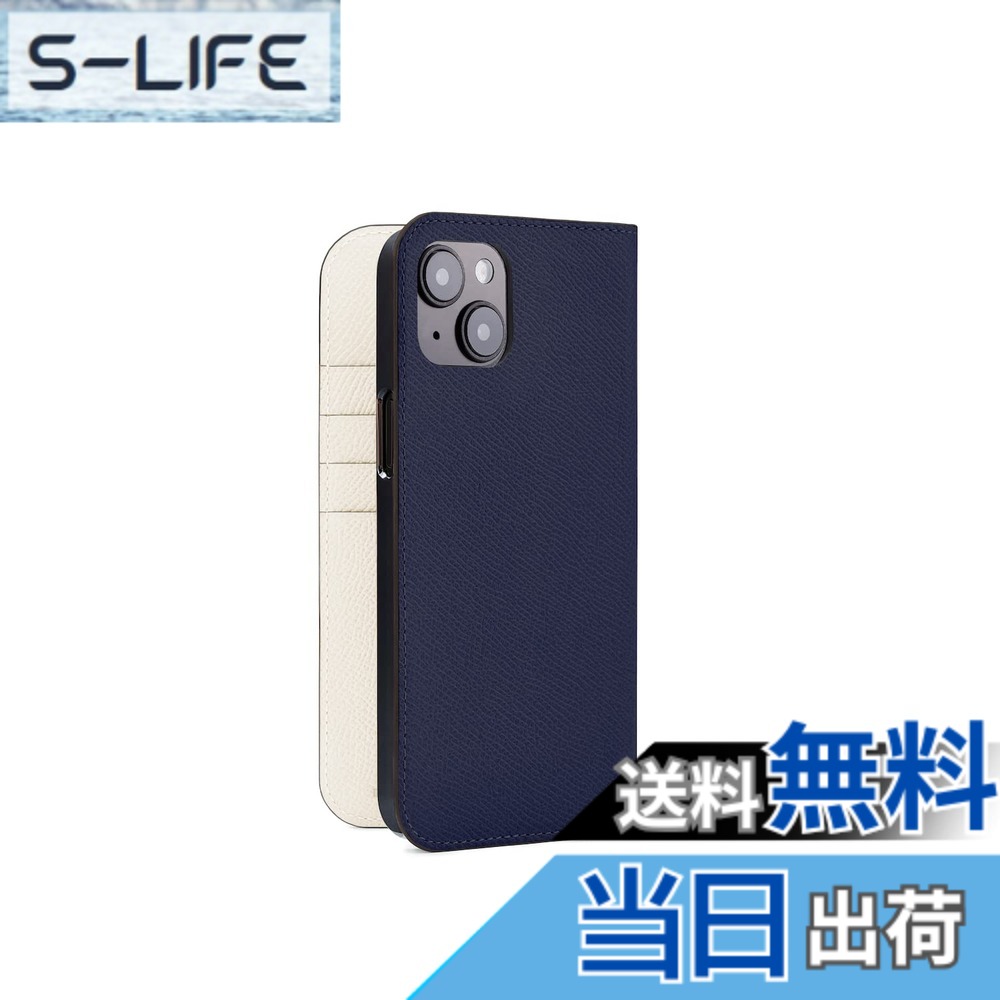 【貨物輸送無料】【ボナベンチュラ】 当用日記容れもの [iPhone 14 Plus, 米国海軍 x 白いこと] スマホケース ヨーロッパ最御前上等なめし革 本革 MagSafe相応う 差し上げ物 差し上げ物 iPhone 14 Plus容れもの BODN14PL-NAWH 色：米国海軍 x 白いこと、大きさ：iPhone 14 Plus