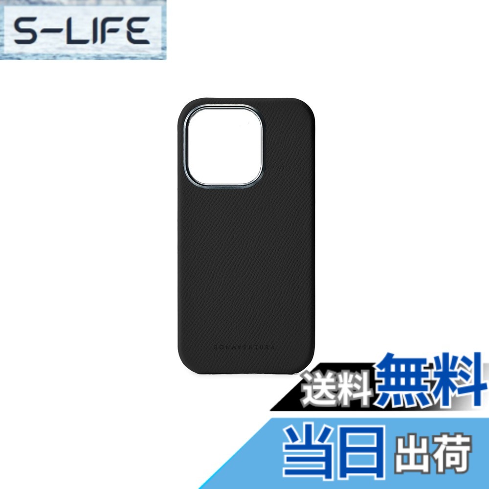 【送料無料】【BONAVENTURA】バックカバーケース ノブレッサレザー iPhone15Pro BBCN15P 色:ブラック、サイズ:iPhone 15 Pro|S-LIFE