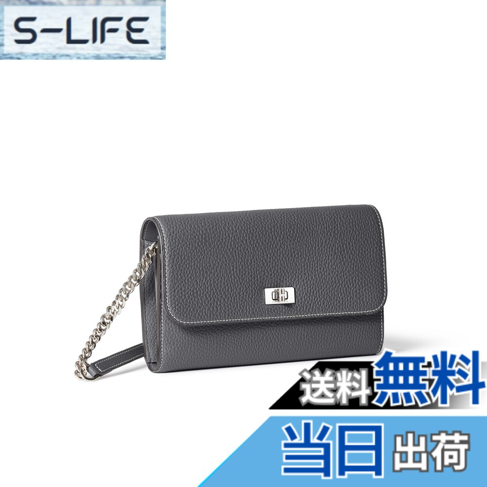 【送料無料】[BONAVENTURA] ボナベンチュラ ベアトリーチェ ロングウォレット シュリンクレザー 色：チャコールグレー