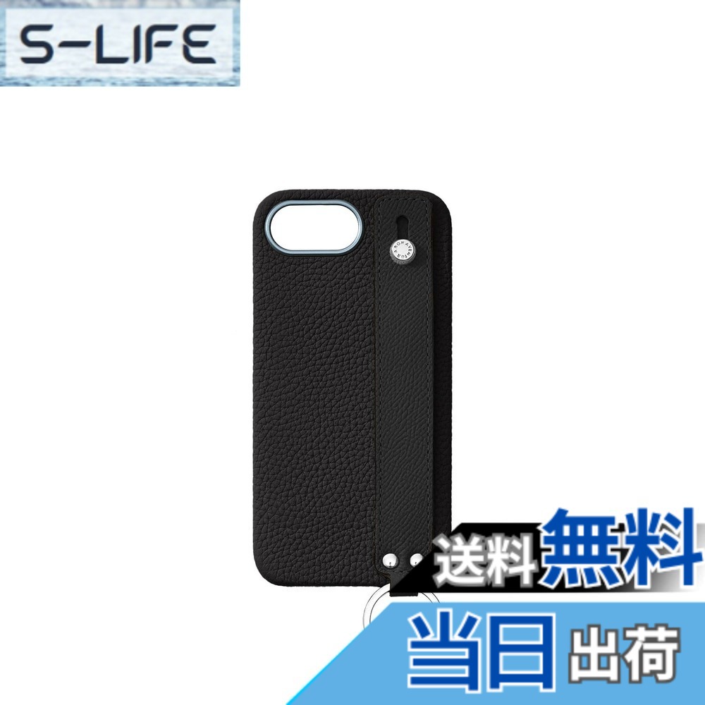 【送料無料】【BONAVENTURA】(iPhone 16e) ハンドル付き バックカバーケース シュリンクレザー 色：ブラック、サイズ：iPhone 16e｜S-LIFE 19,802円