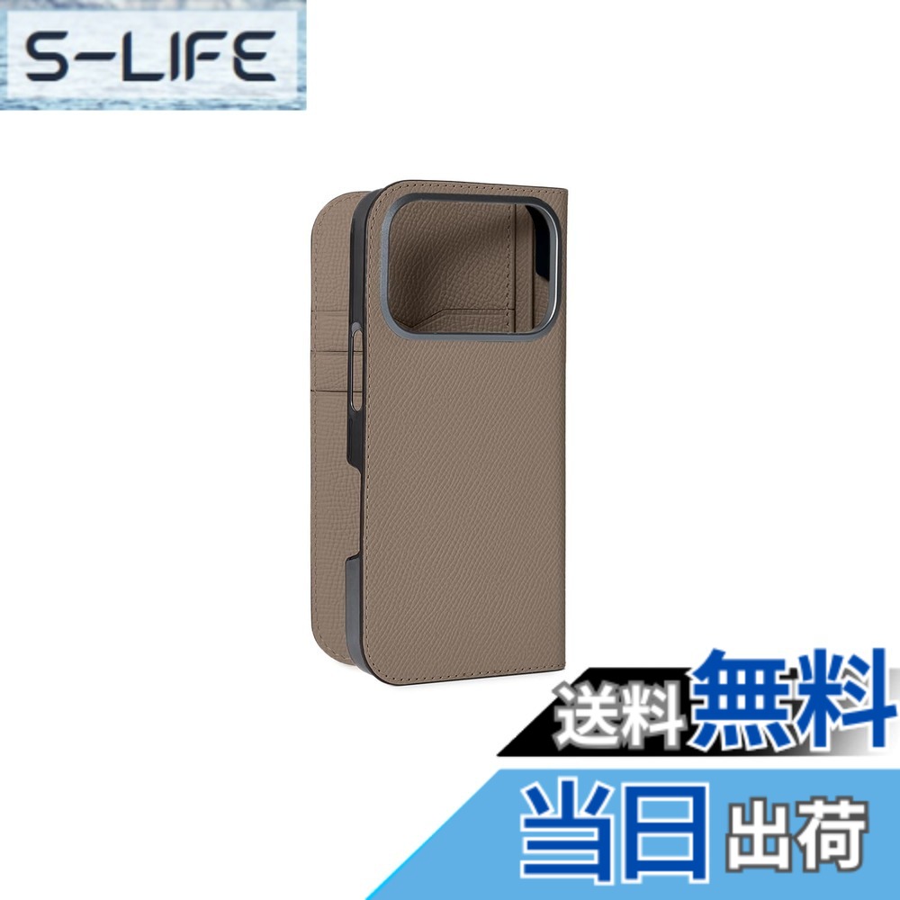 【貨物輸送無料】【ボナベンチュラ】当用日記容れもの ノブレッサレザー for iPhone 17 Pro BODN17P 色：エトープ、大きさ：iPhone 17 Pro