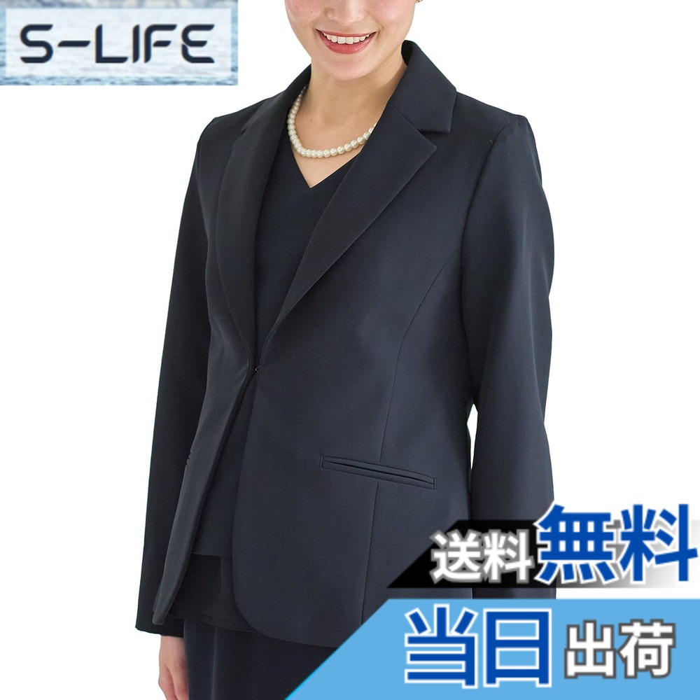 【貨物輸送無料】[ANGELIEBE エンジェリーベ] マタニティ 産前 産後 相応う 伸ばすこと ジョーゼット テーラード 上衣 背広 お受験 お宮参り L 米国海軍 22870270
