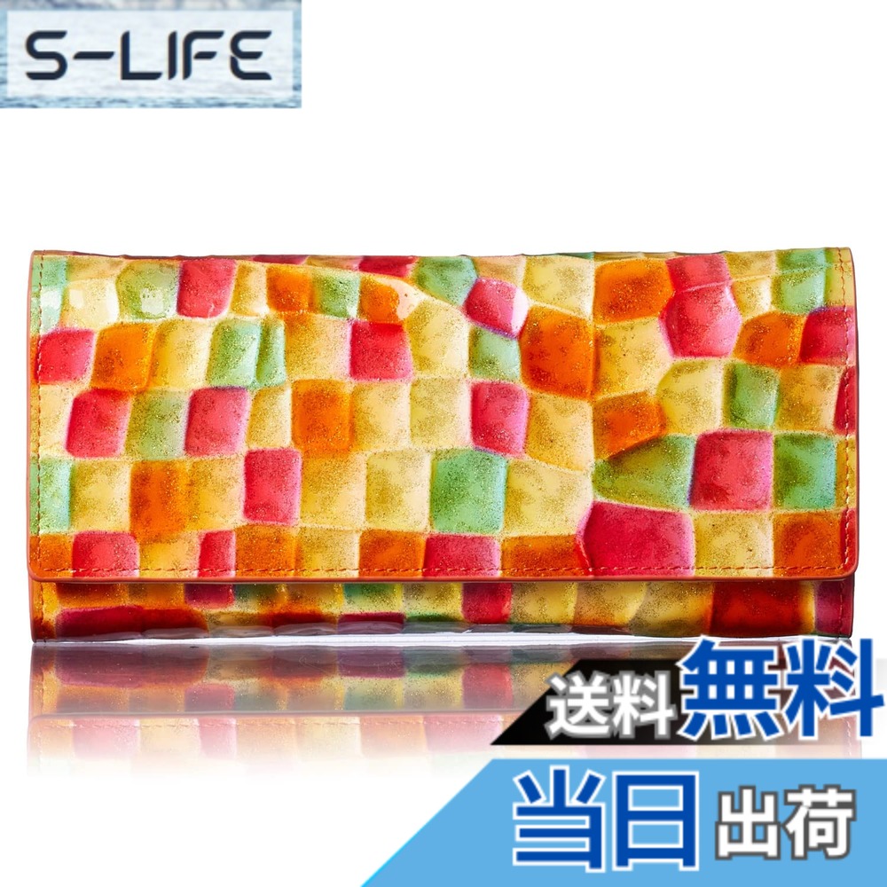 【貨物輸送無料】[FRANCK ROSSINI] イタリア共和国 LIFE(MASINI) 社製 仔牛革 週刊文春 掲げる商いもの Align アライン エナメル マルチ色合い 美しく 軽々しくて 使い分かりやすい レディース かぶせ 長銭入れ 歌留多40枚納める 大型御釣り入 差し上げ物 差し上げ物 九鼎大呂(M.Yellow)