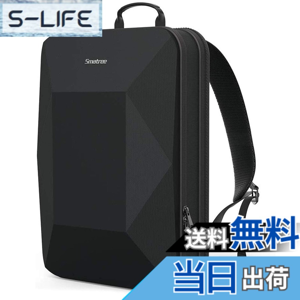 【送料無料】Smatreeラップトップバックパック、ビジネスバッグパック、13-16インチMacBook Pro 2022-2015用の衝撃保護ラップトップバッグ最新の16インチMacbookPro 2021 2020など12.9 / 13/14 / 15.6インチラップトップビジネスリュック、ブラック