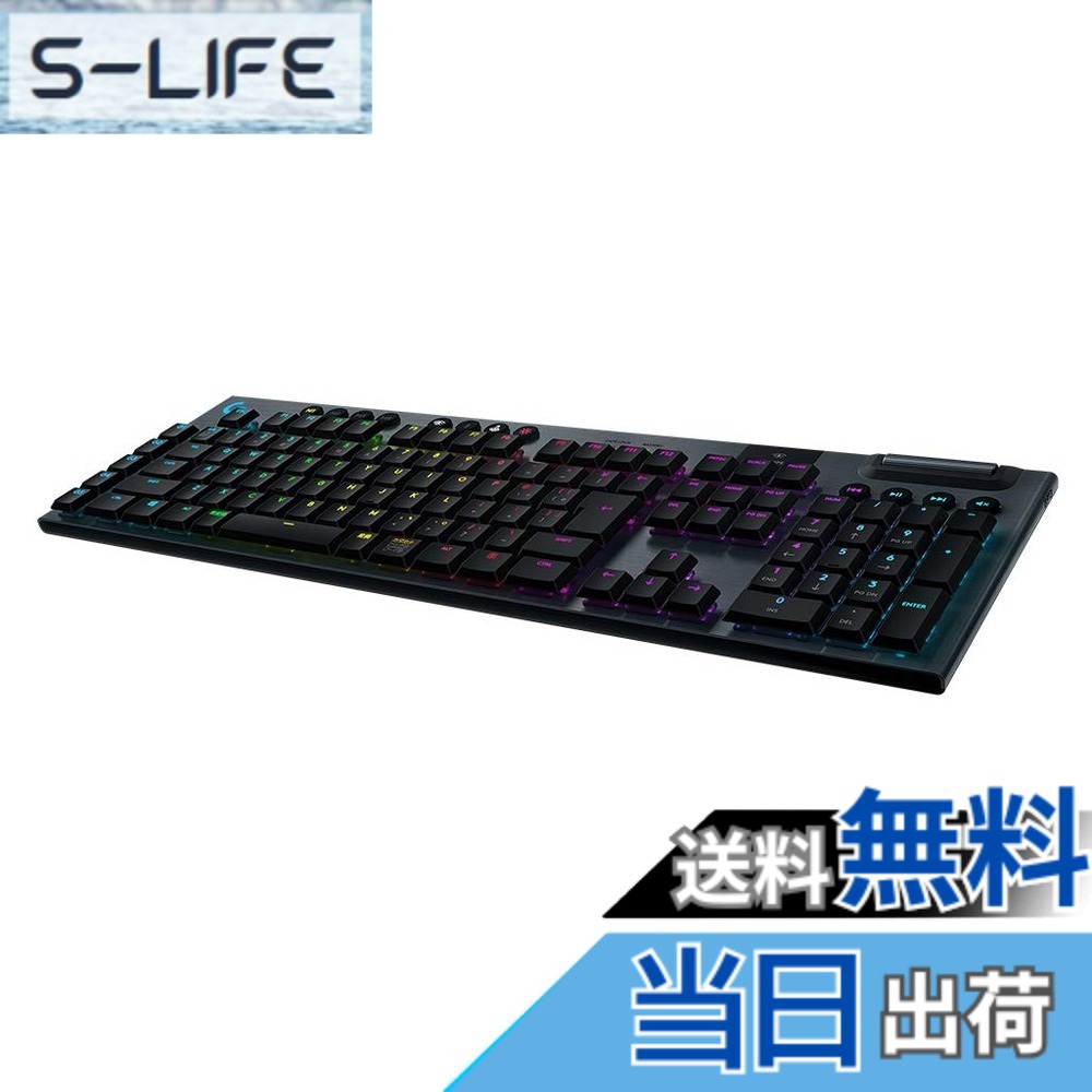 【送料無料】Logicool G ゲーミングキーボード G913-CK クリッキー 青軸 薄型 しっかりとした打鍵感 GLスイッチ 日本語配列 LIGHTSPEED Bluetooth 接続対応 LIGHTSYNC RGB 無線 ゲーミング キーボード メカニカルキーボード 充電 G913 PC window mac Chrome ブラック 国|S-LIFE