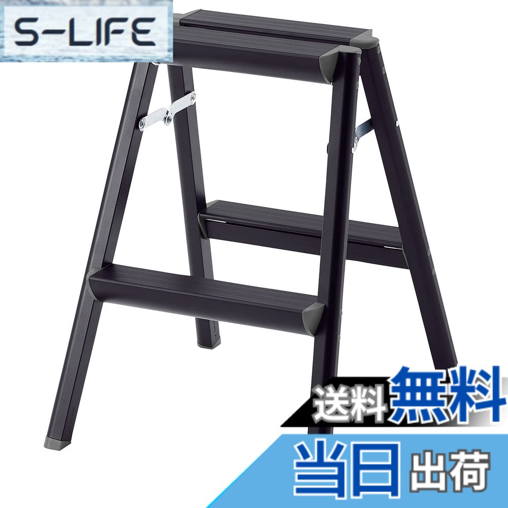 【送料無料】長谷川工業(Hasegawa) 踏台 2段 ブラック SE-6a(BK) (56cm) (17716)