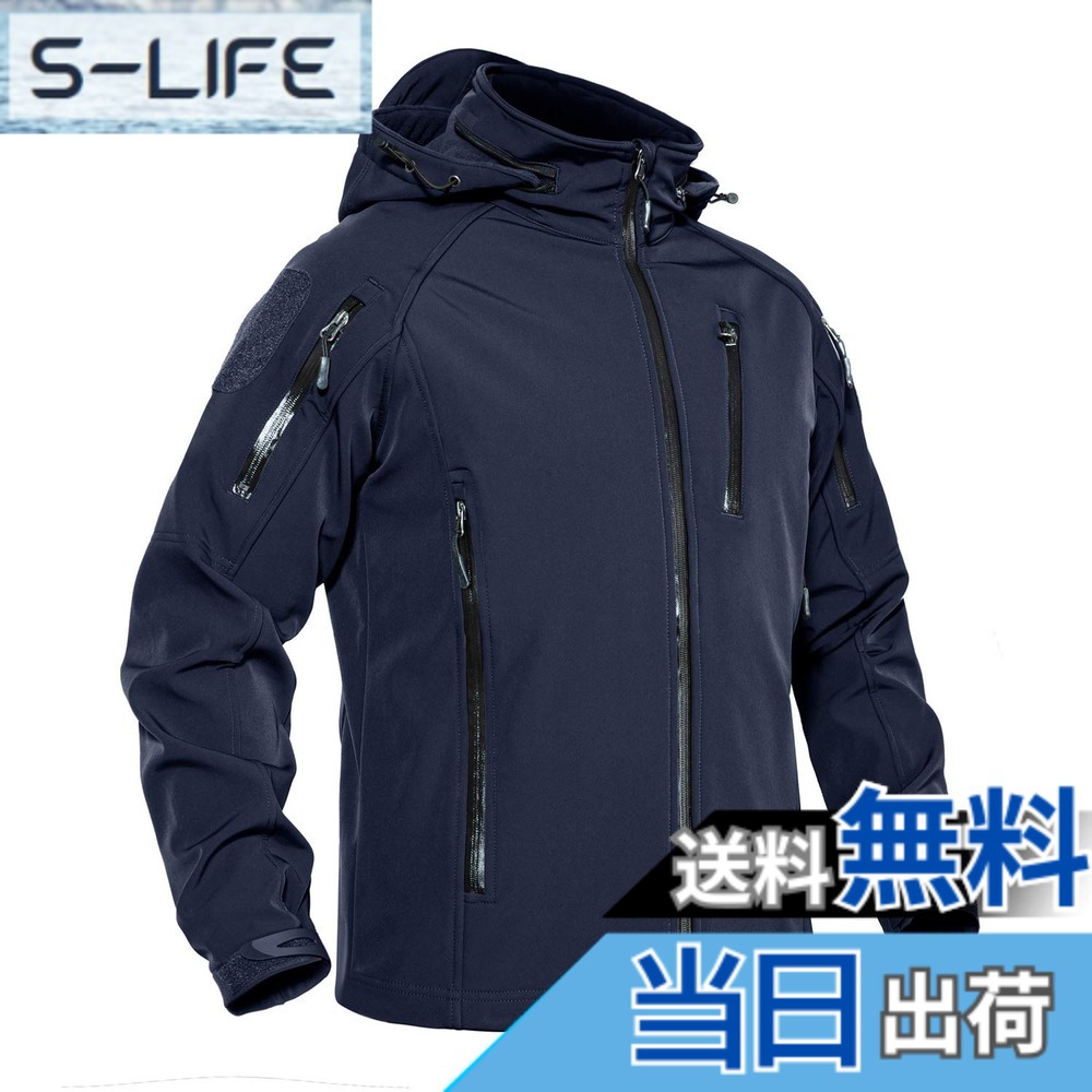 【貨物輸送無料】[KEFITEVD] タクティカル フリースジャケット メンズ 防寒上衣 馬鹿でかい大きさ 上衣 生あたたかい アウトドア 上衣 撥水 自動自転車 上衣 冬 米国海軍 2XL